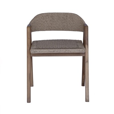 Teak and Viro Rope Dining Chair 6