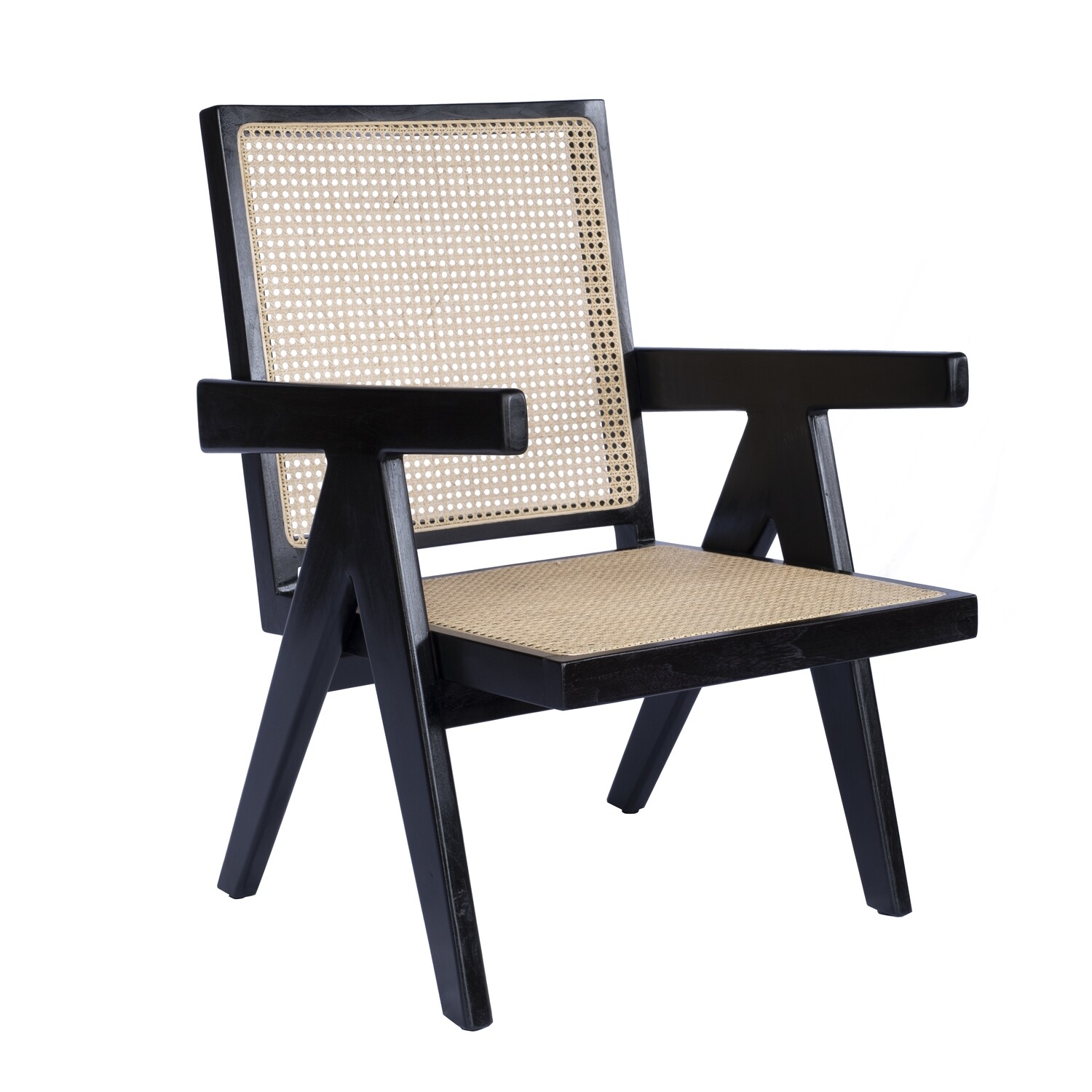 Teak Occasional Chair 3 (Black)