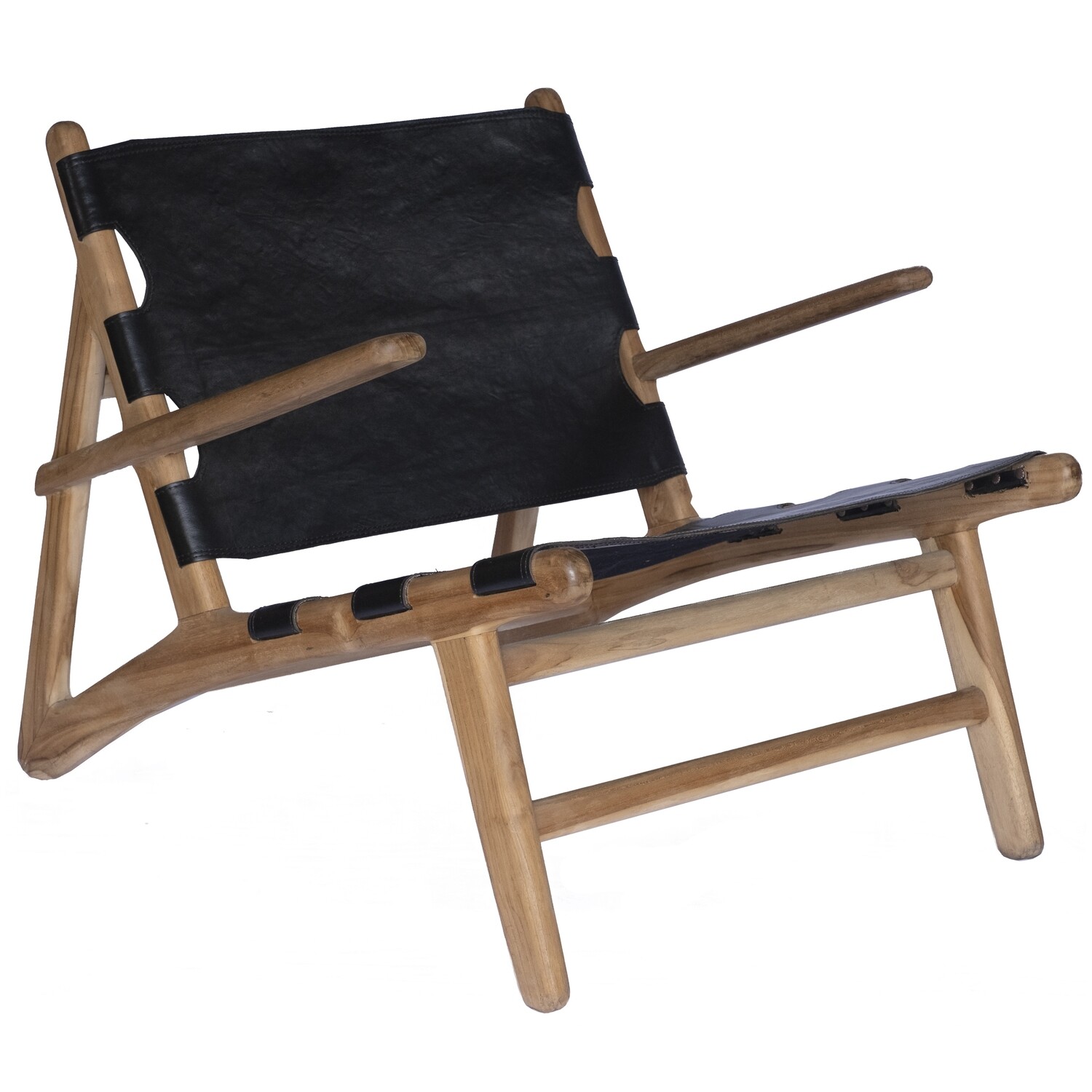 Leather Occasional Chair 6 (Black)