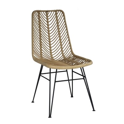 Poly Rattan Dining Chair (plastic)