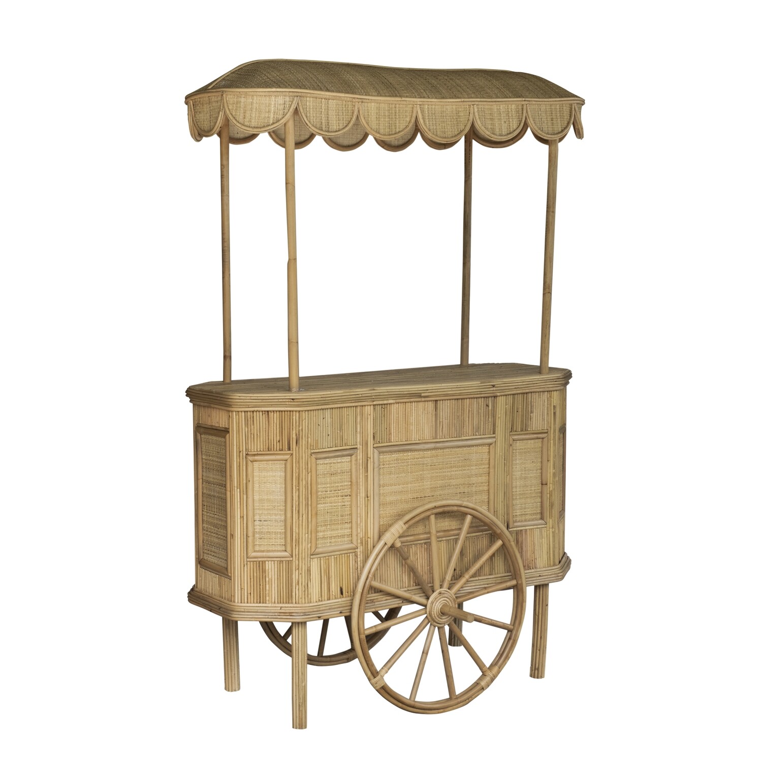 Rattan Food Cart