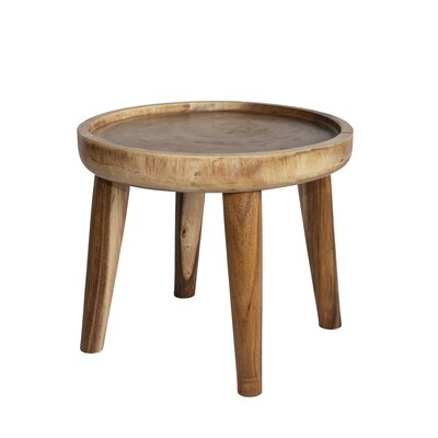 Suar Wood Side Table 1 (60cm)