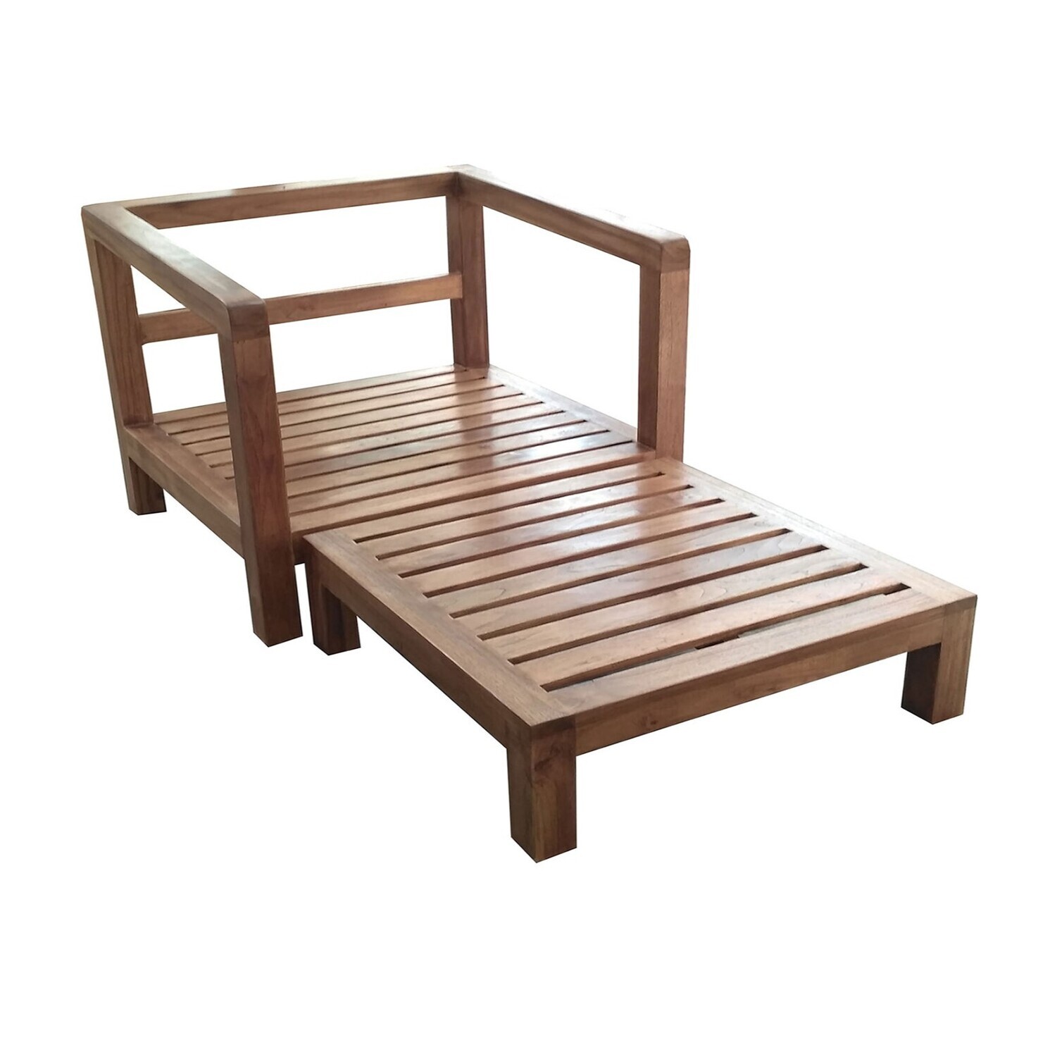 Teak Sofa 14 (with footrest)