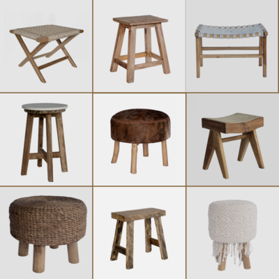 STOOLS/BENCH (MADE ON ORDER)