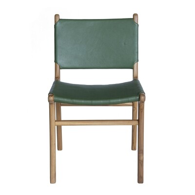 Leather Dining Chair (green)