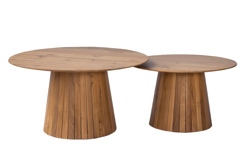 Teak nesting coffee table (Set)