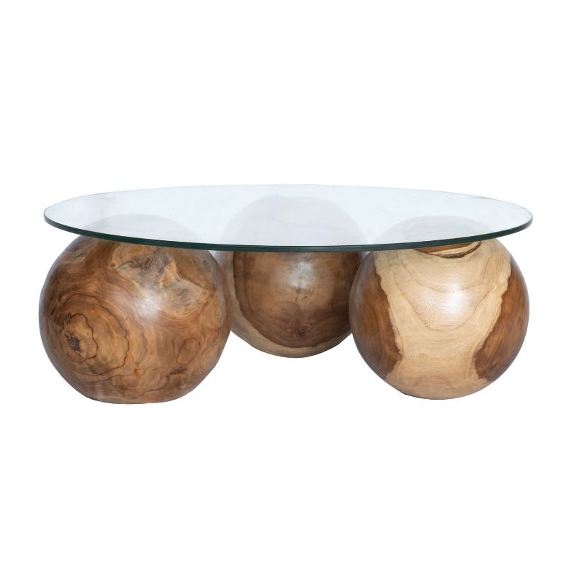 Teak Coffee Table 43 (with glass)
