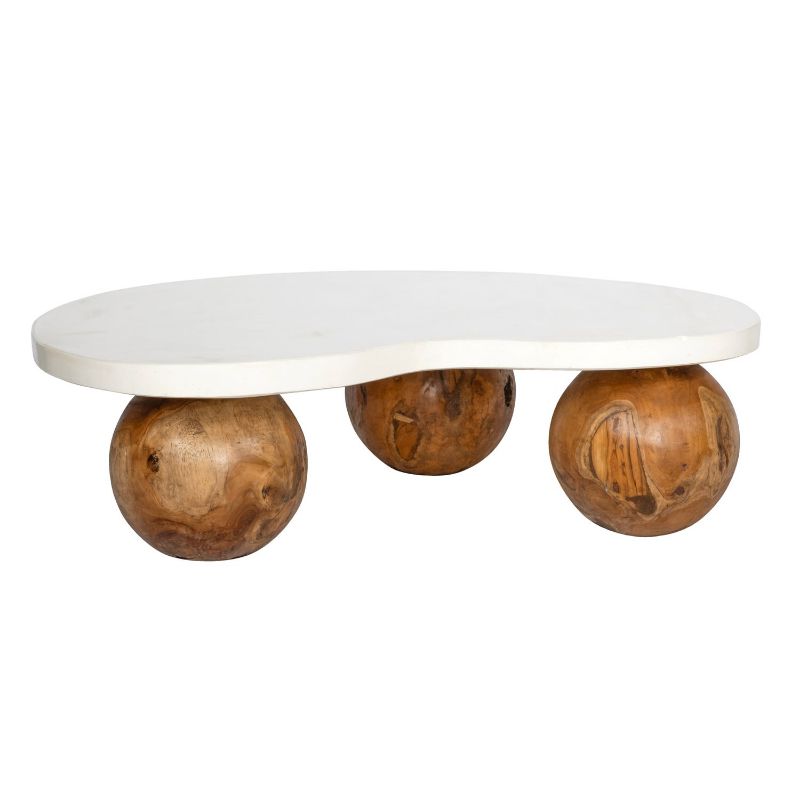 Teak and Terrazzo Coffee Table 1