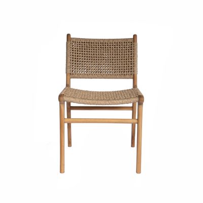 Teak and Viro Rope Dining Chair 2