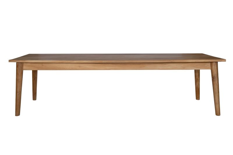 Teak Dining Table 1 Round Legs (300cm)