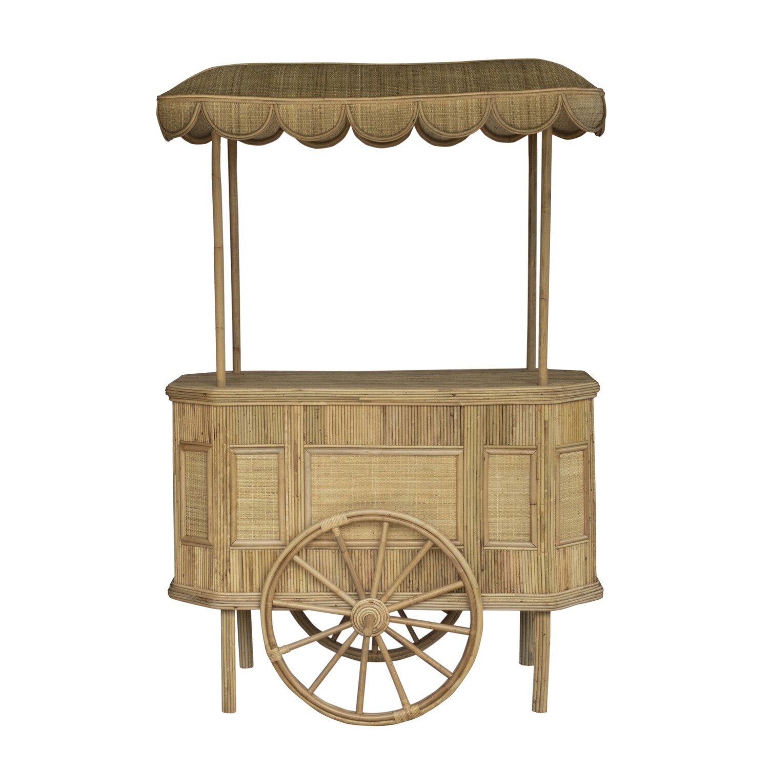Rattan Food Cart