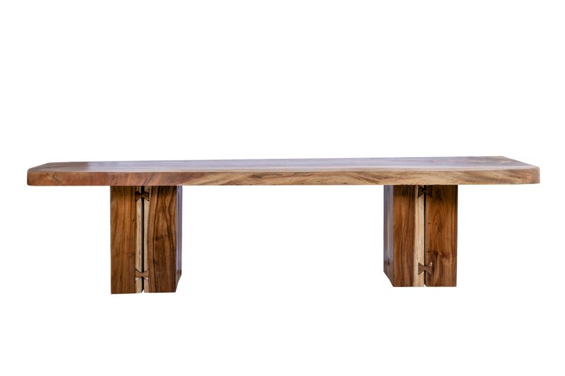 Rectangle Straight Edge Suar Dining Table (300cm x 100cm wide)