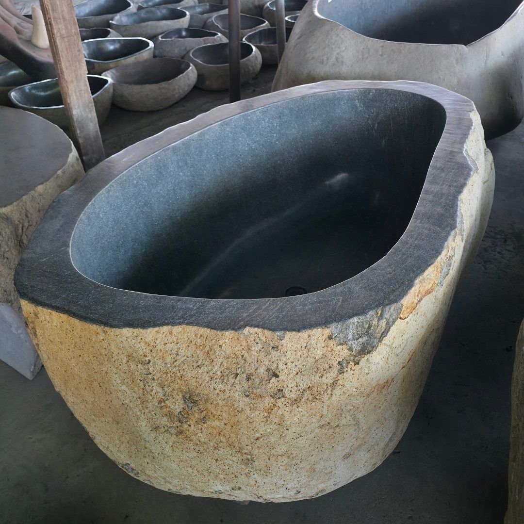 Riverstone Bath (rough or smooth exterior)