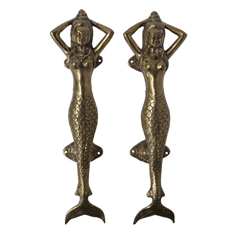 Door Handle 1 (mermaid hands on head)