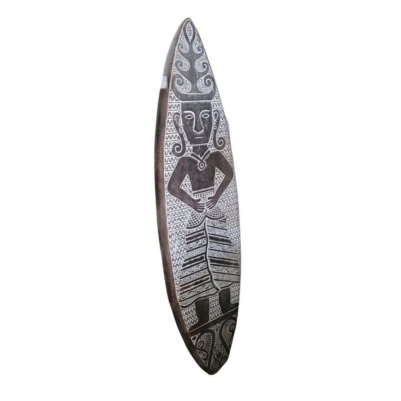 Surfboard (detailed tribal carving)