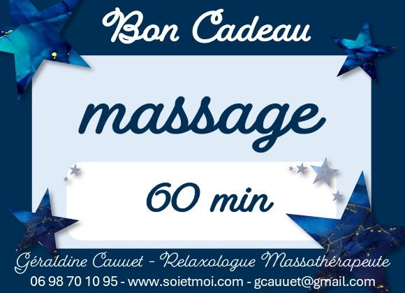 Bon cadeau 1h massage