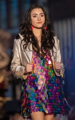 Custom Sequin Swing Dress