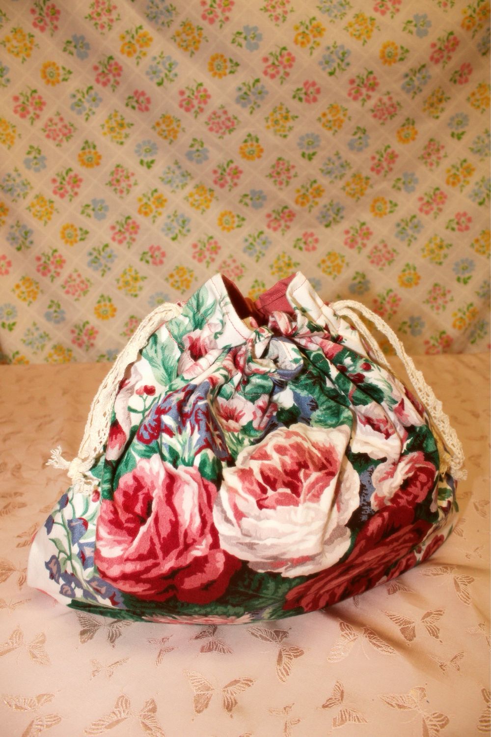 Rose Reticule Bag