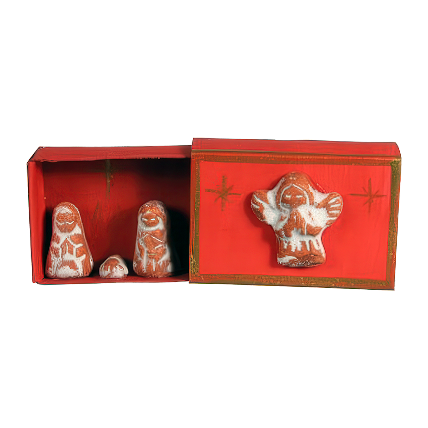 Matchbox with Clay Nativity Peru