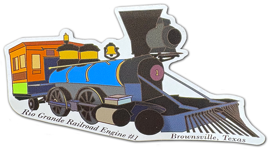 Rio Grande Railroad Engine #1 Locomotive sticker