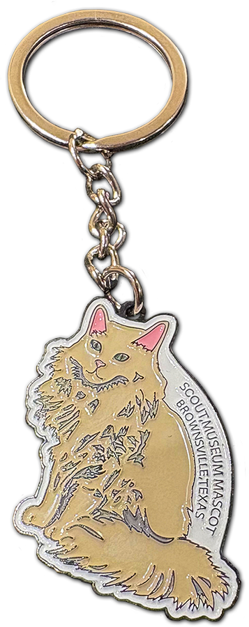 Scout, Museum mascot enamel keychain