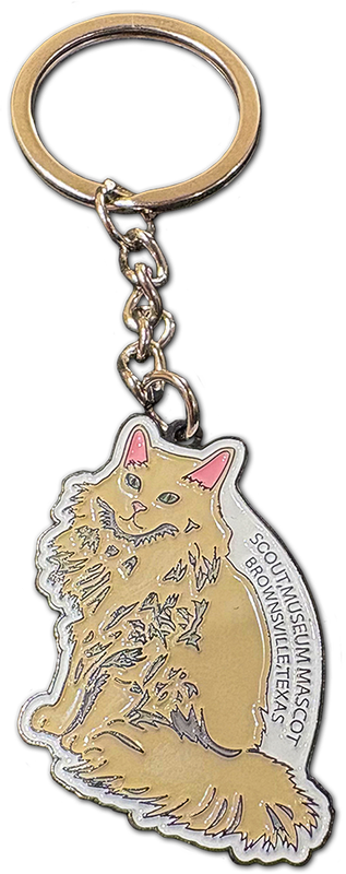 Scout, Museum mascot enamel keychain