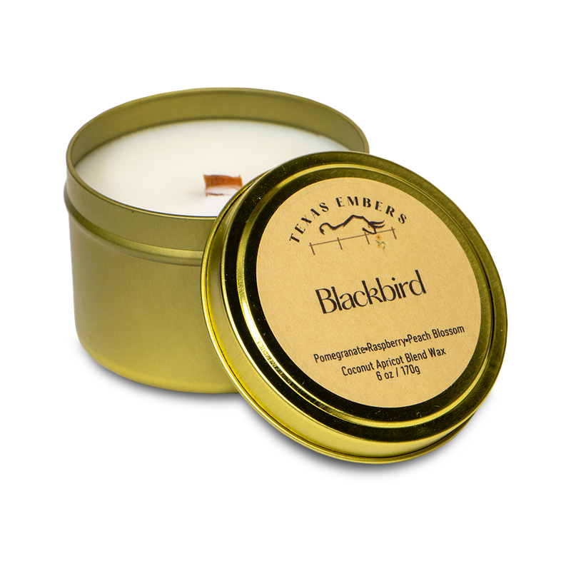 Texas Embers Blackbird candle