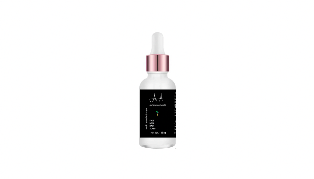 AA: Anytime, Anywhere Oil.  Daily Botanical Revitalization. All Skin Types. 