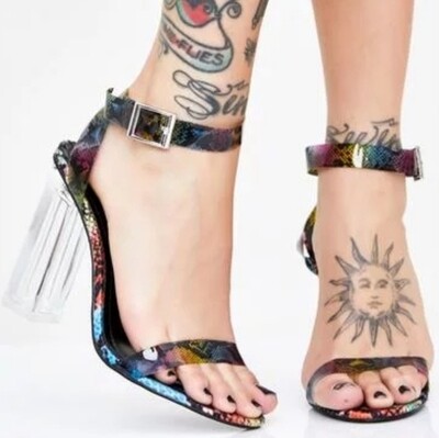 Cape Robbin Mermaid Strappy Sexy Laceup Heels