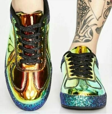 Luminous Hologram Glitter Kicks Sneakers Brand