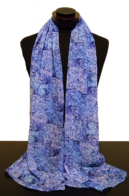 Blue Hydrangea scarf