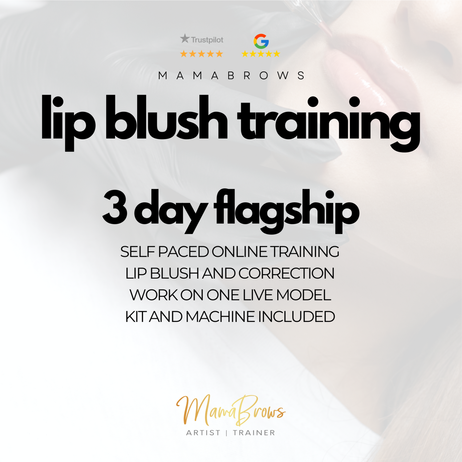 LIP BLUSH 3 DAY TRAINING VANCOUVER
