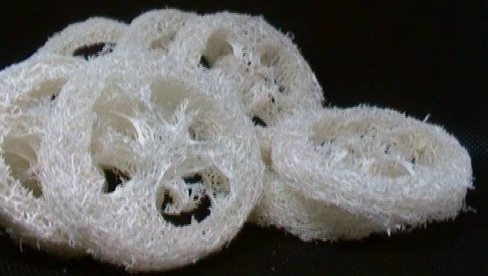 2 Loofah Mini-Scrub / Air-Dry Pads