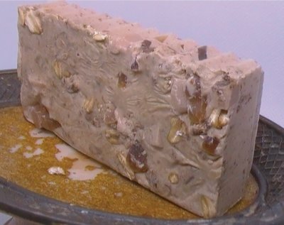 Luxury Oatmeal Soap Bar (back view)