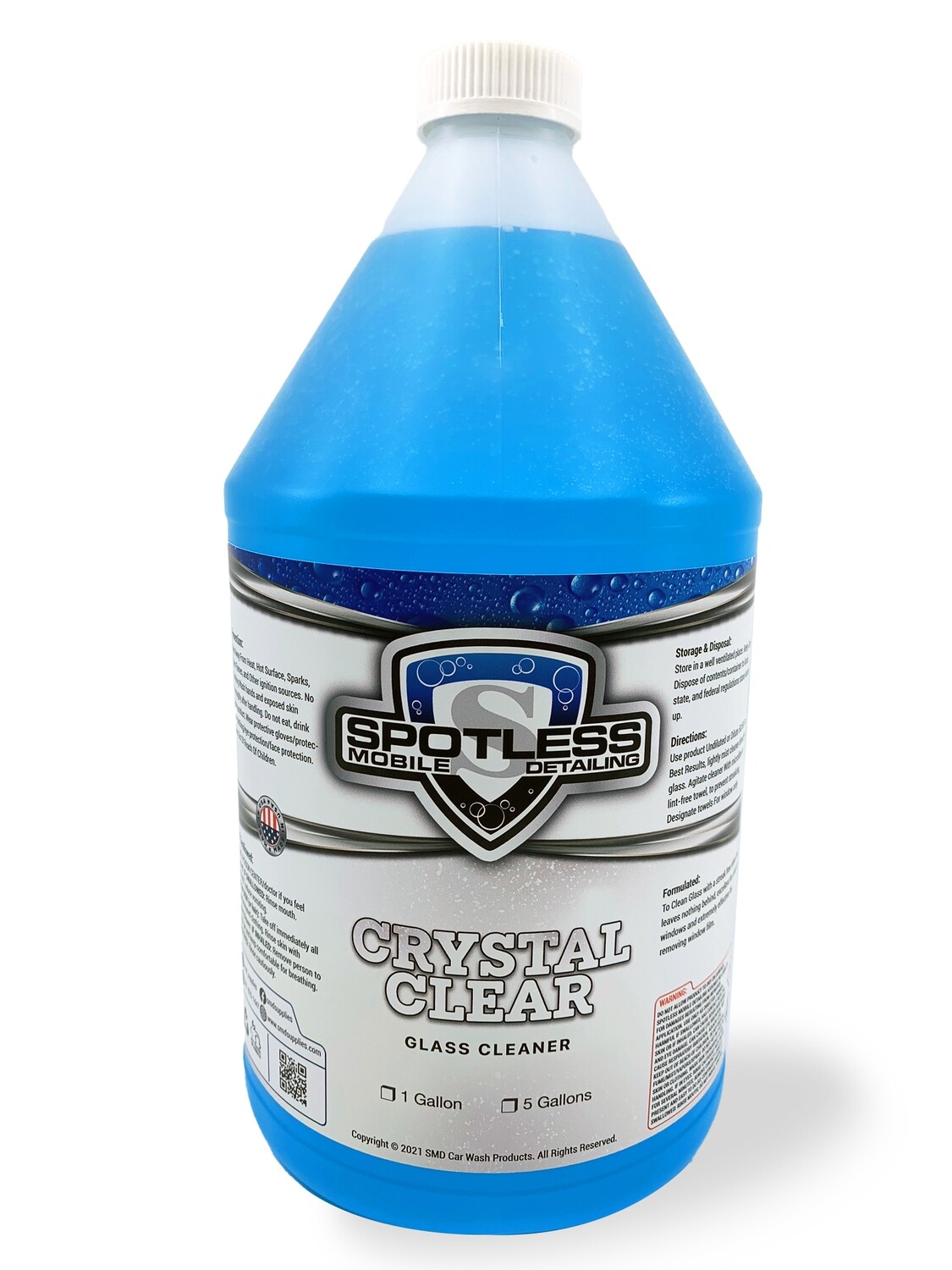 Crystal Clear Glass Cleaner 2.0  (1 Gal )