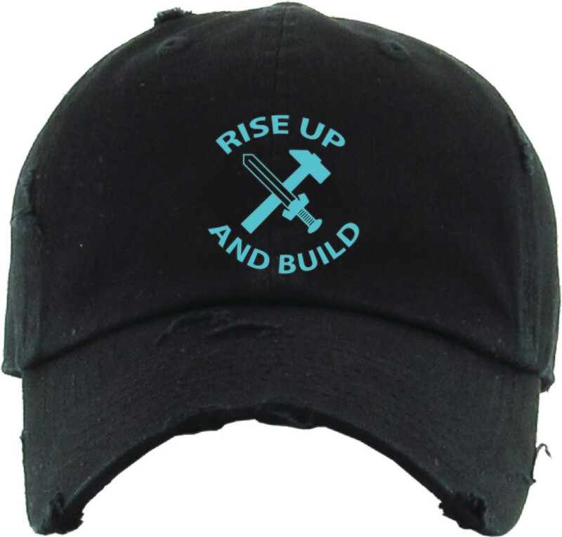 Rise Up &amp; Build - The Well - Unisex - Distressed Dad Hat