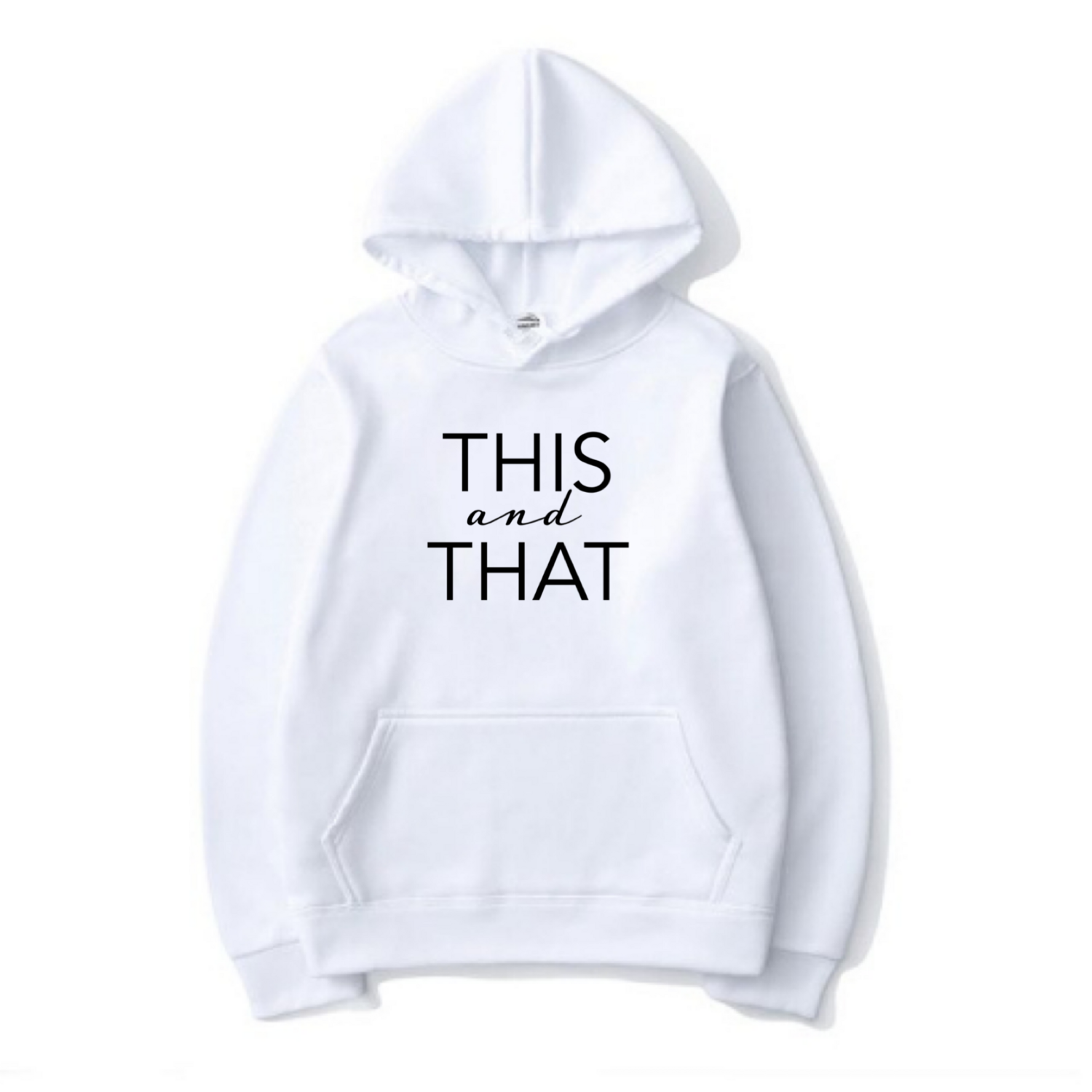 This &amp; That - The Well - Adult - Unisex - Hoodie, Color: White/Black