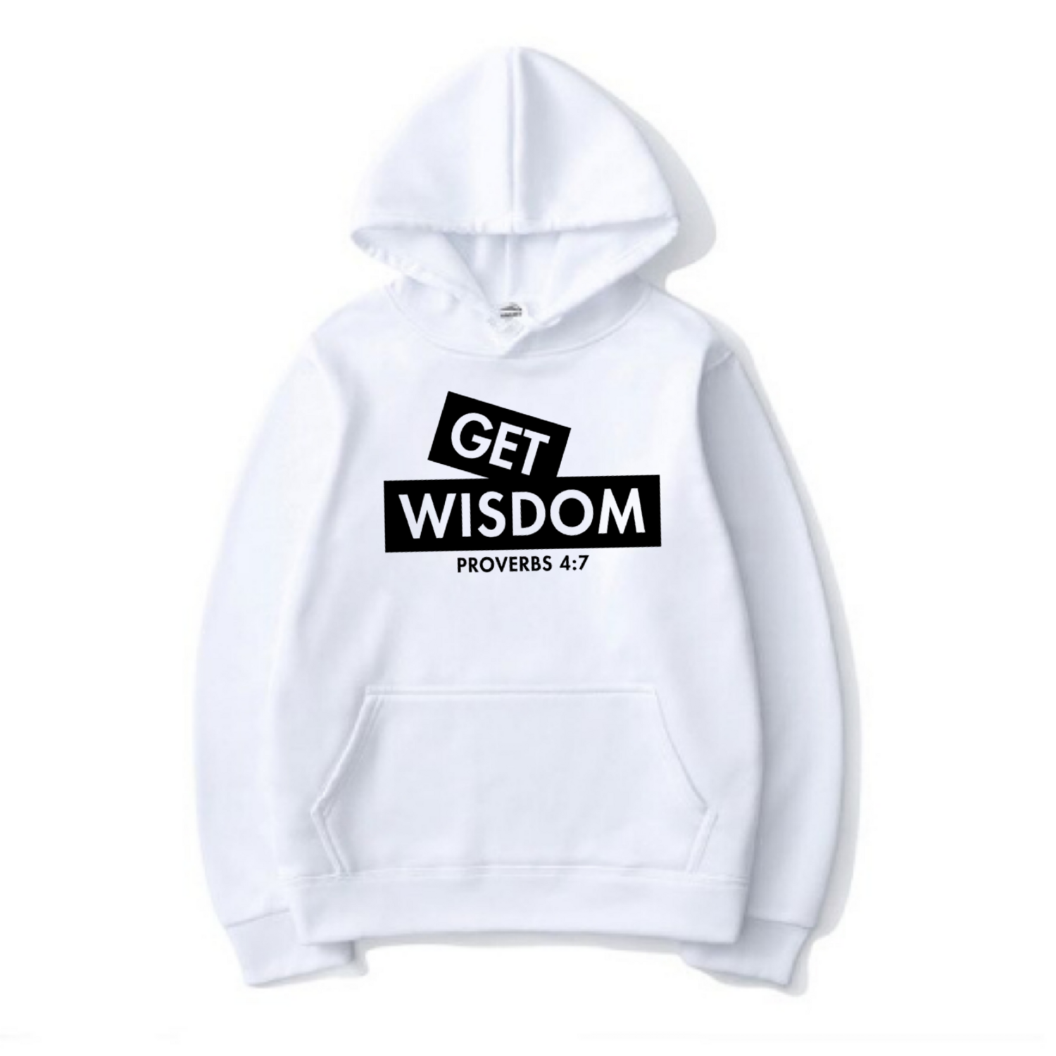 Get Wisdom - The Well - Adult - Unisex - Hoodie, Color: White/Black