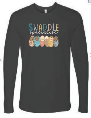 Swaddle Specialist - Unisex Long Sleeve- Crew Neck T-Shirt