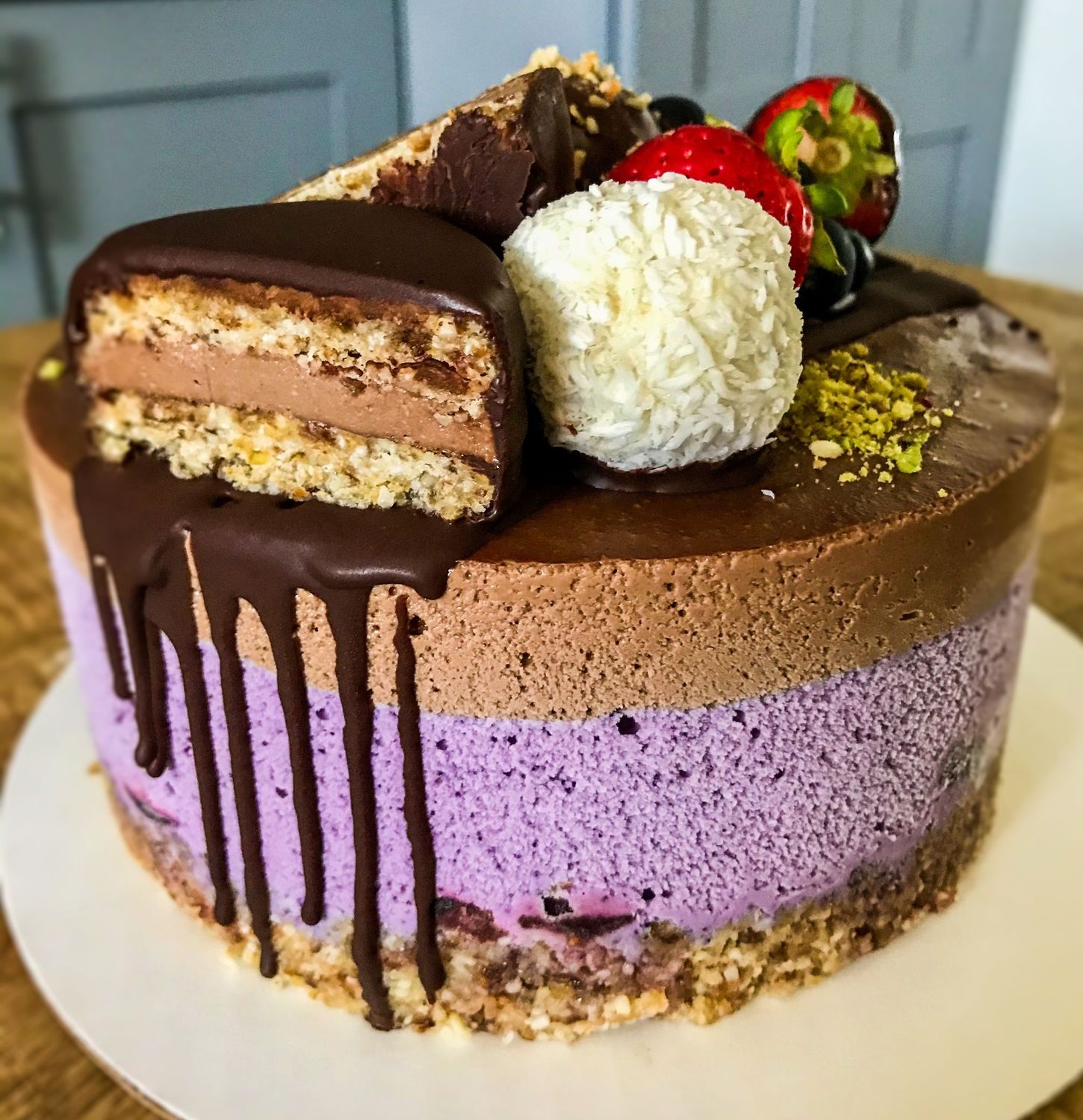 Blueberry Chocolate Cake