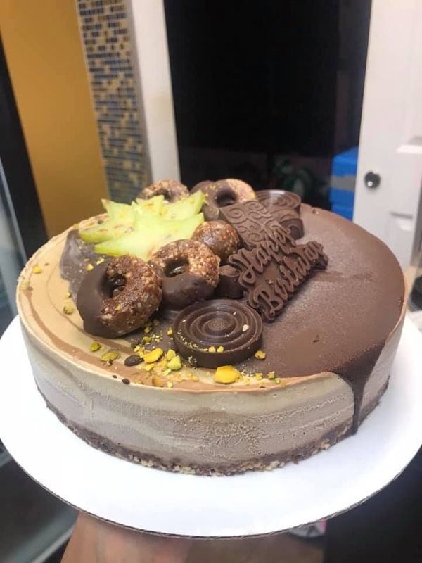 Peanut Butter &amp; Banana Chocolate Cake