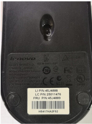 Lenovo M-U0025-O USB Mouse | 45J4888 | 45J4889