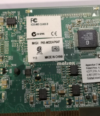 Matrox P650 64MB PCI Graphics Card | P65-MDDAP64F