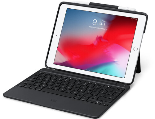 Logitech Slim Combo Keyboard Case for iPad (5th &amp; 6th Gen) – Detachable Backlit Keyboard – HMBF2VC/A – New