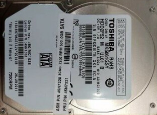 Lenovo 500GB SATA 2.5" Hard Drive | 45N7320 | 45N7321