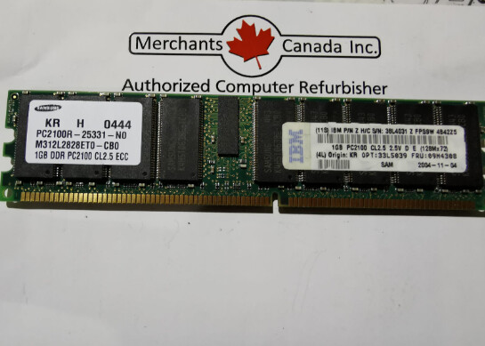 IBM 1GB PC2100 Memory Module | 33L5039 | 09N4308
