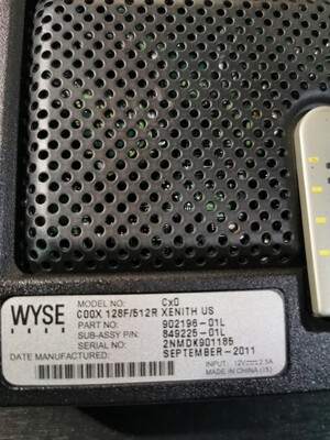 902196-01L | WYSE CX0 THIN CLIENT 128F/512R XENITH US | 849225-01L