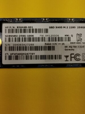 856448-001 | HP M.2 2280 256GB SSD | SD8SN8U