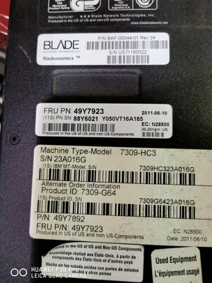 IBM G8264 48 Port 48 PORT 10GBE-40GBE Rack Switch | 49Y7923 | 49Y7892 | 88Y6021 | 7309-HC3 | 7309-G64