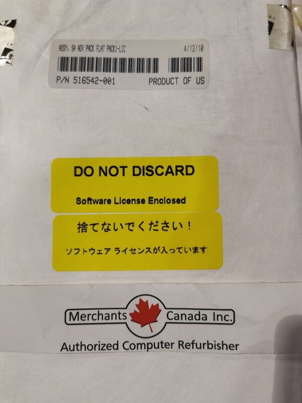 HP 516542-001 | HP Smart Array License with 1-Year 24X7 Support | Factory Sealed